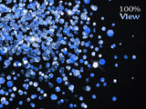 50 Chunky Blue Glitter Overlays - Visual Artwork