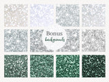 60 Mint Green Glitter Tumbler Overlays - Visual Artwork