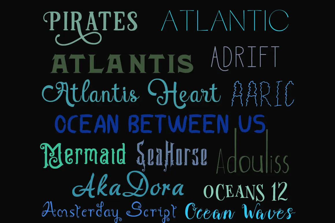 15 Ocean Inspired Fonts - Photohack Lovers
