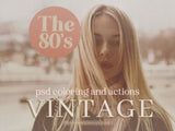 80s pink vintage psd photo effect - photography tools