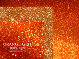 20 Orange Glitter Digital Papers - photohacklovers