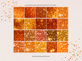 20 Orange Glitter Digital Papers - photohacklovers