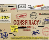 Conspiracy Theory Graphics and Font Bundle