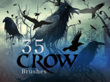 Magical Crow Brushes - Photoshop