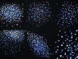 50 chunky blue glitter overlays - visual artwork