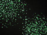 50 Chunky Emerald Green Glitter Overlays - Visual Artwork