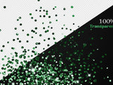 50 chunky emerald green glitter overlays - visual artwork