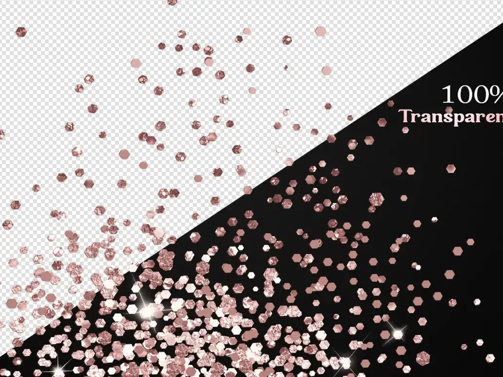 Transparent Glitter Overlay