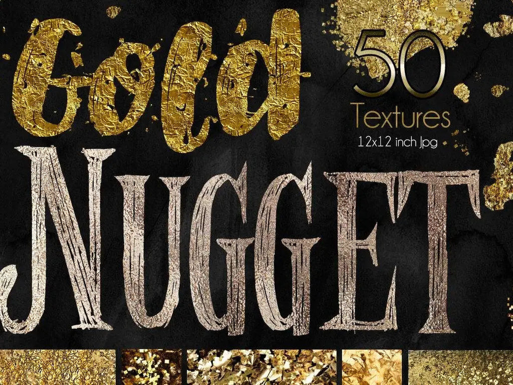 50 gold nugget textures & backgrounds - visual artwork