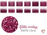 60 magenta glitter tumbler overlays - visual artwork