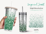 60 mint green glitter tumbler overlays - visual artwork