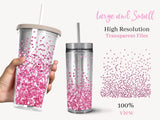 60 Pink Glitter Tumbler Overlays - Visual Artwork
