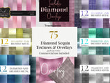 75 Diamond Sequin Textures & Metal - Visual ArtWork
