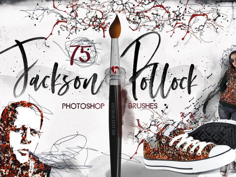 75 Jackson Pollock Photoshop Brushes - Visual Art