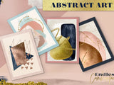 Abstract Shapes Watercolor Art set - Graphic Bundles