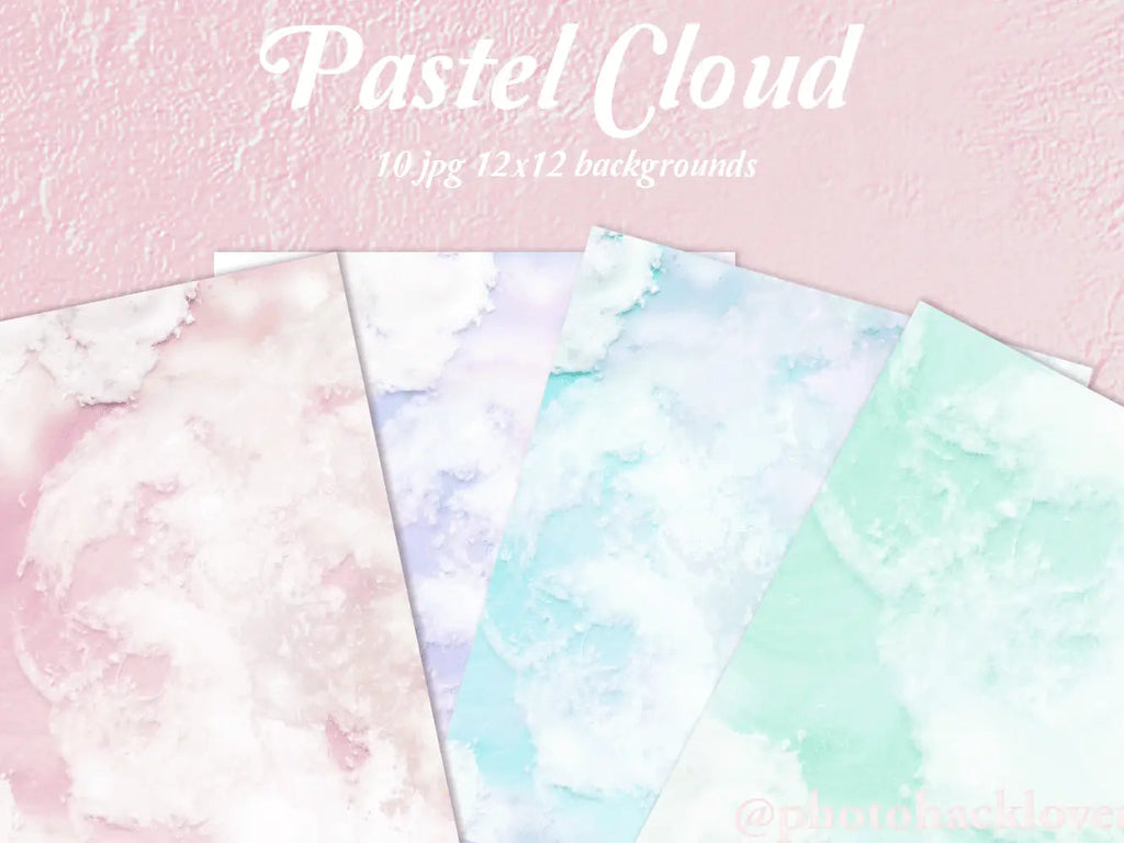 Aesthetic Pastel Cloud Backgrounds - Visual Art