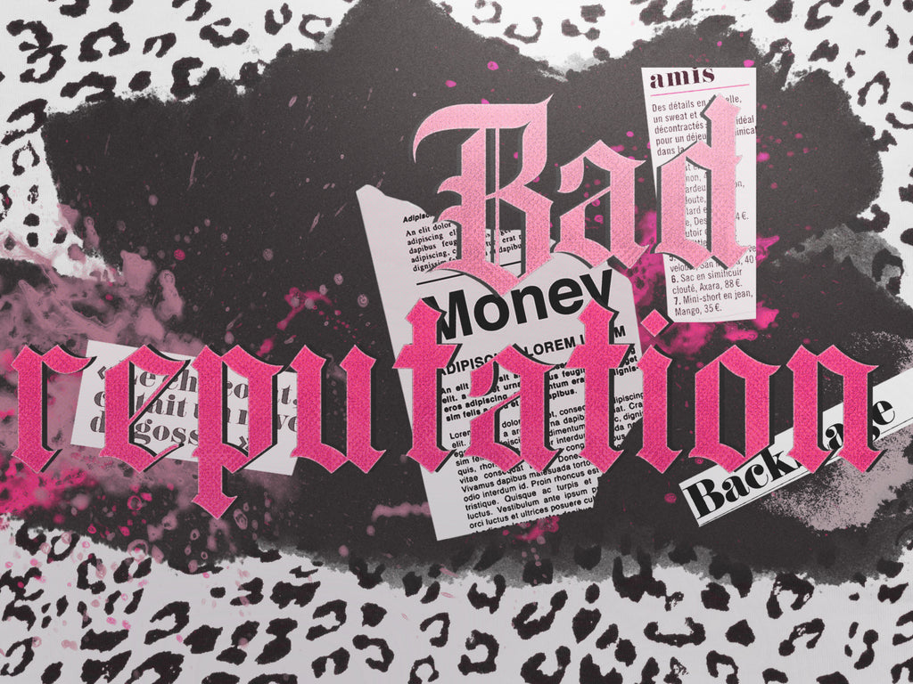 Bad Rep Lettering Bad Reputation Font – Classy Sassy Gothic Blackletter With Uppercase ...