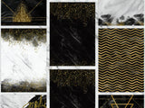 BLACK and GOLD Digital Paper - Visual Artwork
