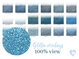 Blue glitter tumbler overlays - visual artwork