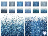 Blue glitter Tumbler Overlays - Visual Artwork