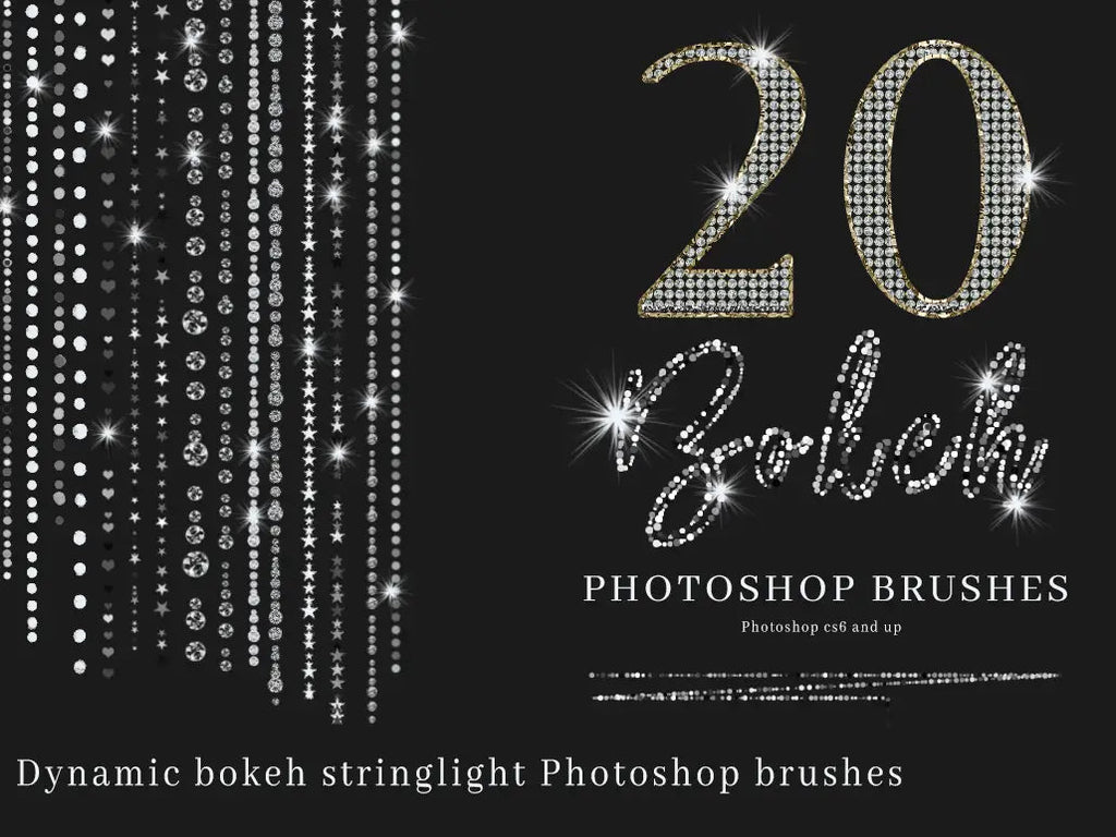 Bokeh String Lights Brushes - Photoshop