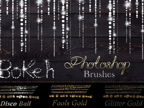 Bokeh string lights - photoshop brushes