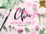 Chic Watercolor Textures Kit - Visual Artwork