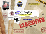 Conspiracy Theory Scene Creator Graphics and Fonts pack