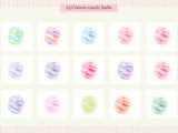 Cotton candy clipart - visual artwork