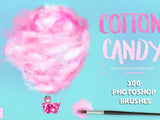 Cotton Candy Photoshop Brushes - Visual Artwork