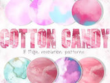 Cotton Candy Photoshop Pattern Styles - Visual Artwork