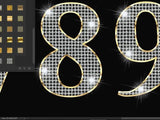 Diamond and Gold Numbers - Posters Prints & Visual Artwork