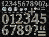 Diamond and gold numbers - posters prints & visual artwork