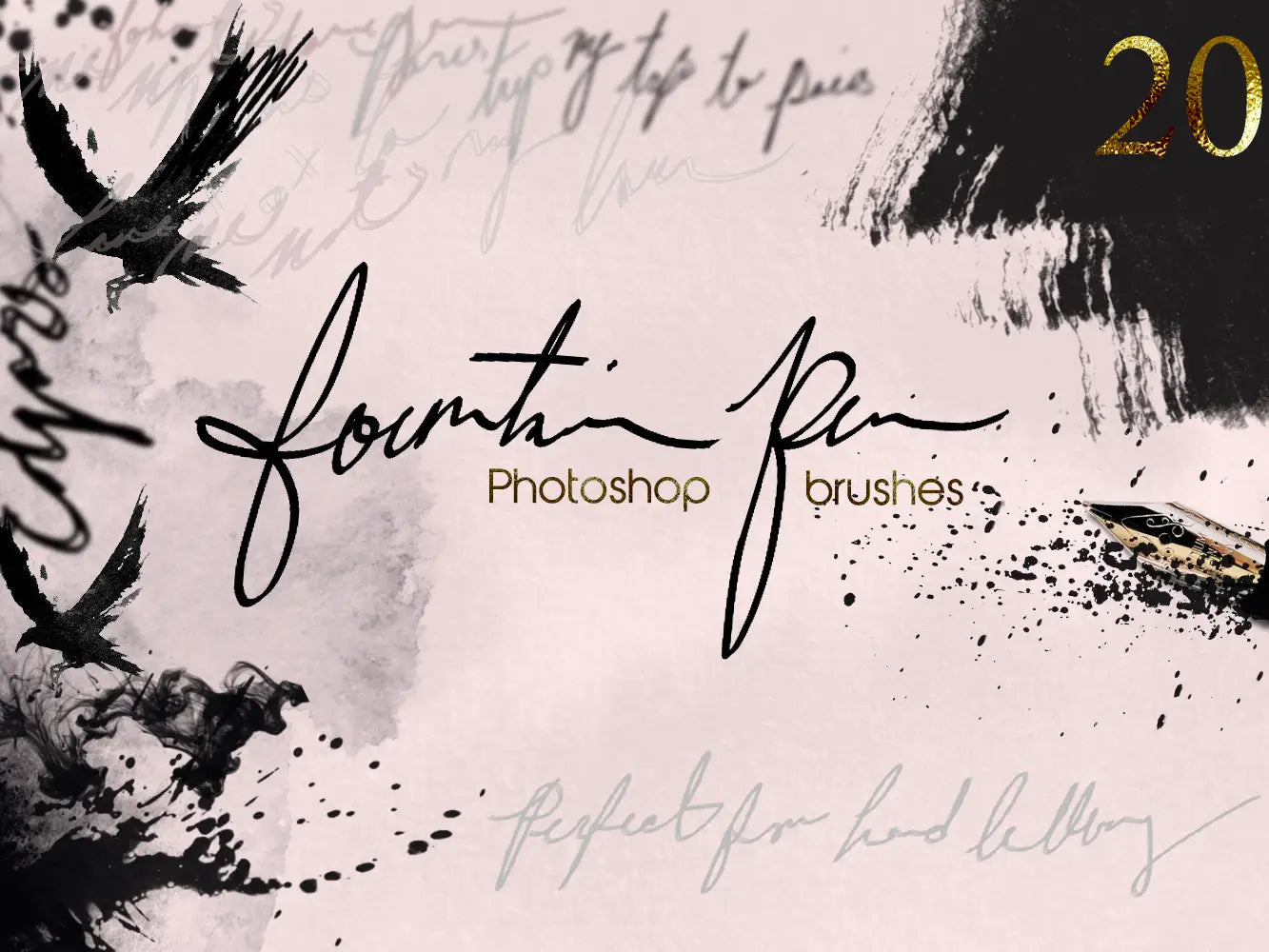 Fountain Pen Ink Brushes