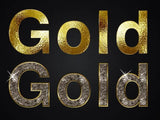 Gold Photoshop Styles - Digital
