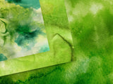 Green Watercolor Backgrounds - Digital