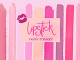 Lipstick brush strokes - digital