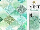 Mint green digital paper
