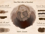 Paint with coffee in photoshop - digital
