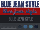 Photoshop Blue Jeans Styles - Digital