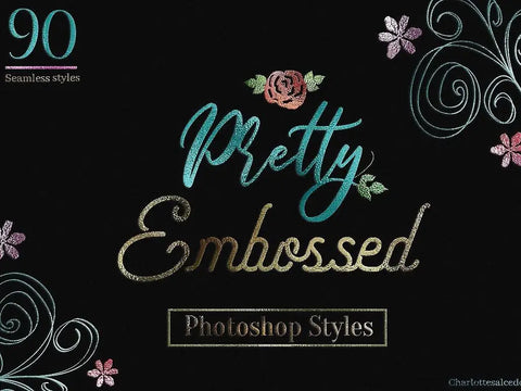 Pretty Foil Embossed PS Styles - Digital