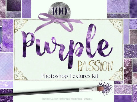 Purple passion textures kit - digital