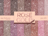 Rose Gold Glitter Textures - Digital