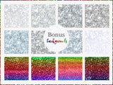 Tumbler rainbow glitter overlays - rainbow - digital
