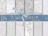 White glitter digital paper